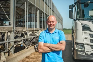 WhatsApp met Wim Stam van Melk Transport Stam
